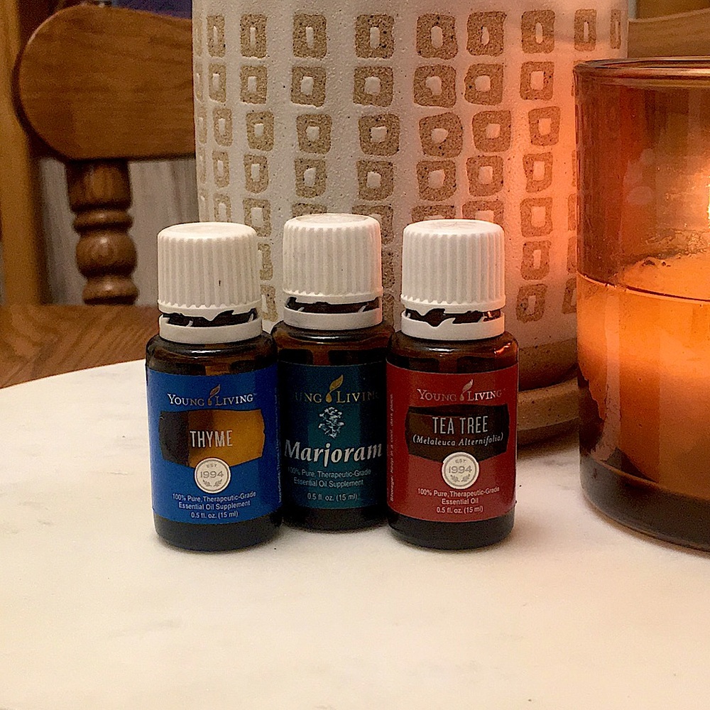 Young Living Essential Oils: Thyme, Marjoram, Tea Tree